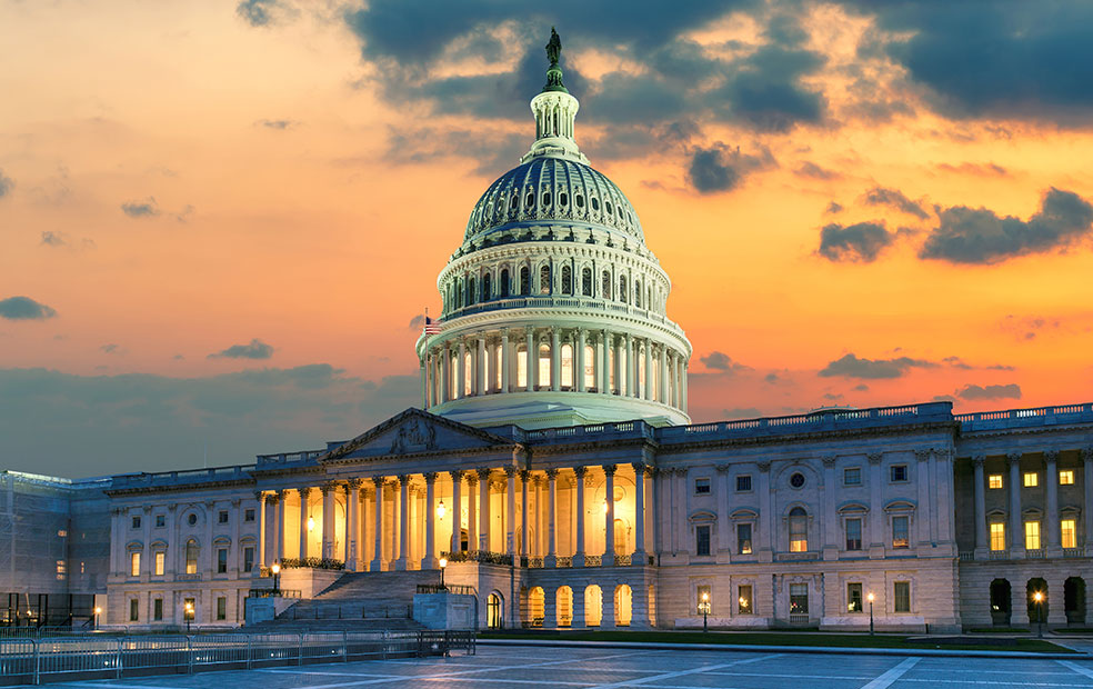 Capitol Building - Tax Legislation in Senate