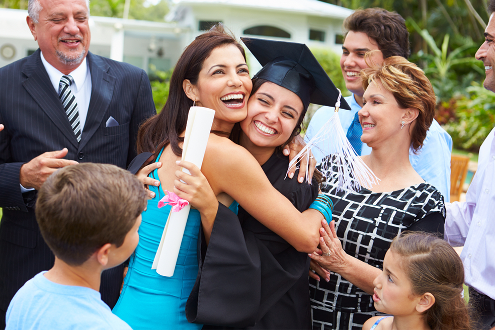 Multi-generational family celebrates graduation milestone