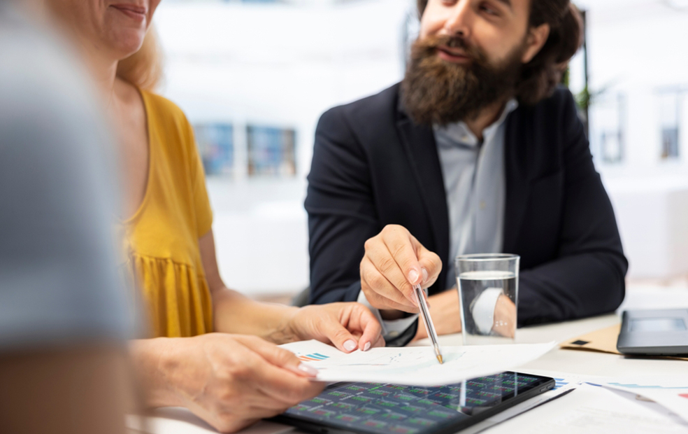 Advisor providing clients with a second opinion or their financial plan