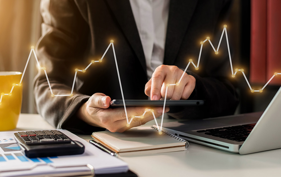 Advisor examining fee structure