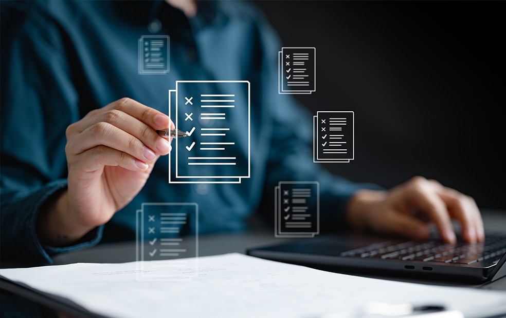 Abstract image depicting process documentation