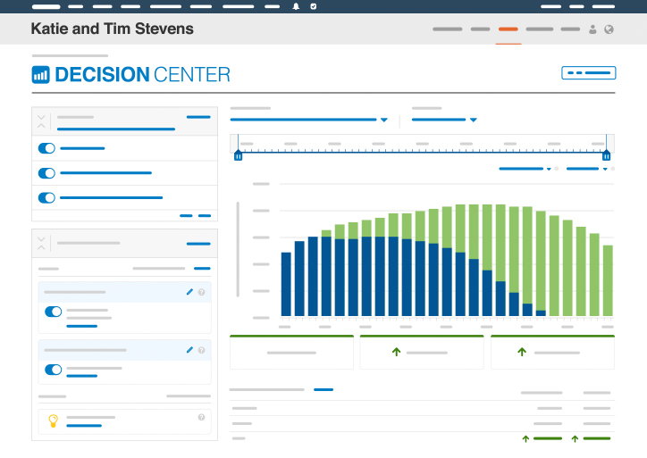 Decision Center Lifetime Portfolio Value with Solvers