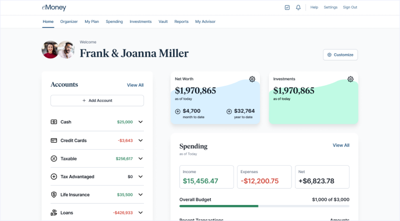Updated Client Portal with My Plan