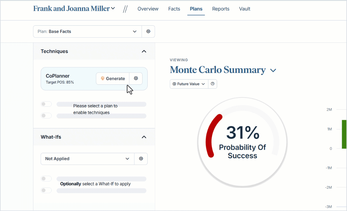 CoPlanner Monte Carlo